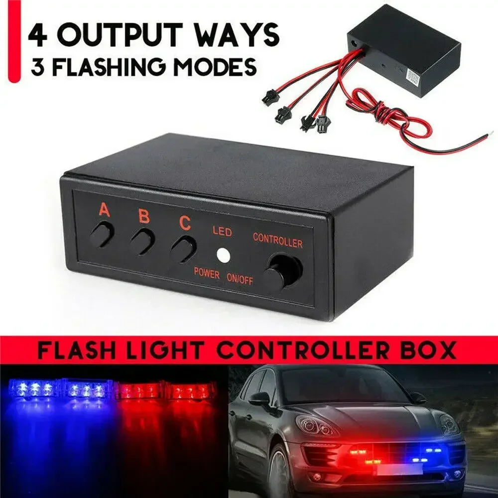 Led Flash Case - 4 Ways LED Strobe Flash Light