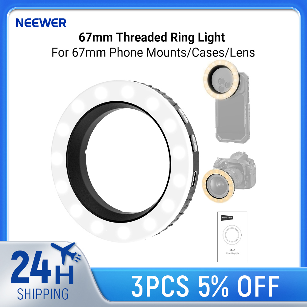 Led Flash Case - NEEWER Basics 67mm Threaded Ring Light