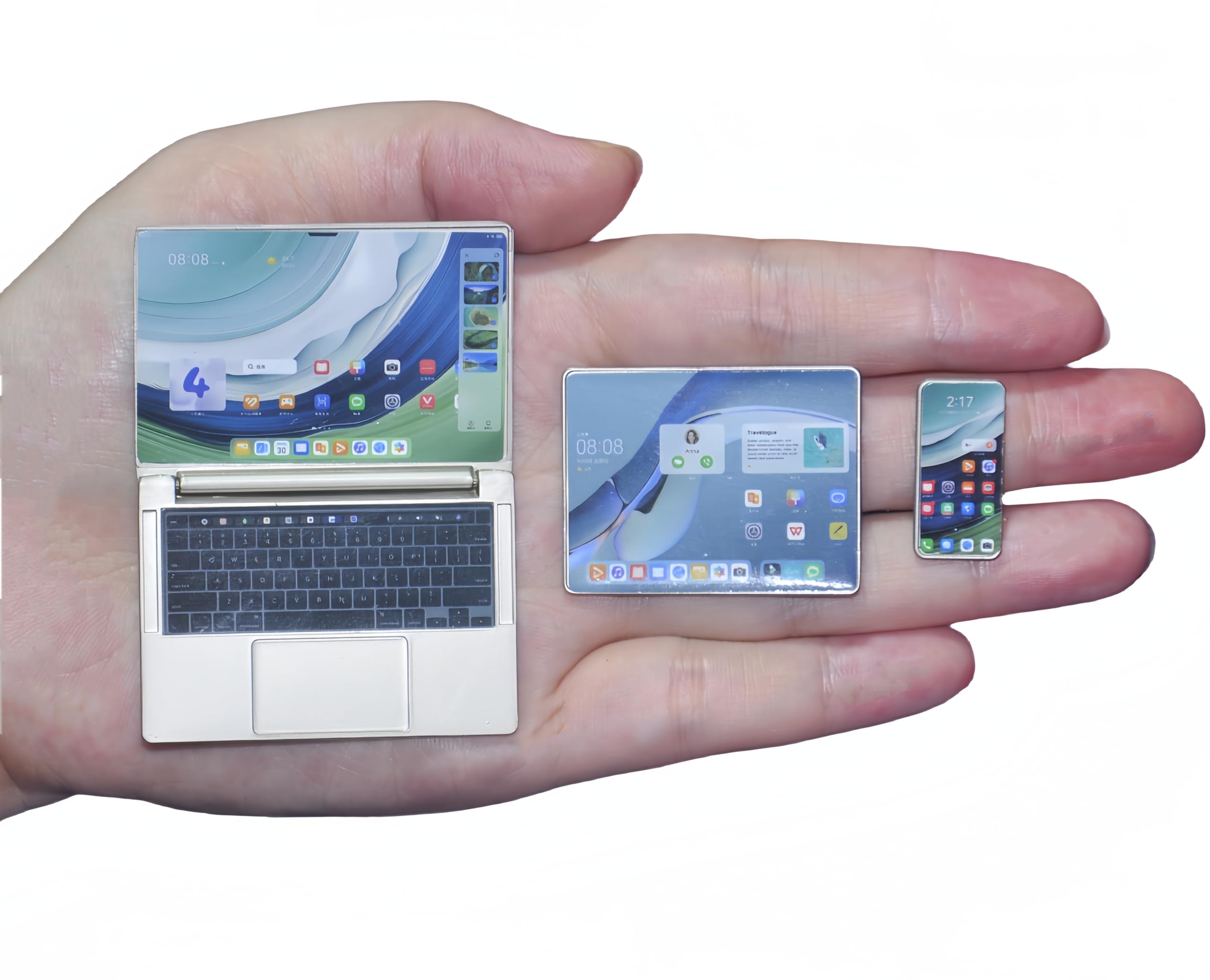 Phone Accessories Europe - 3pcs Simulation Mini Laptop Computer Phone