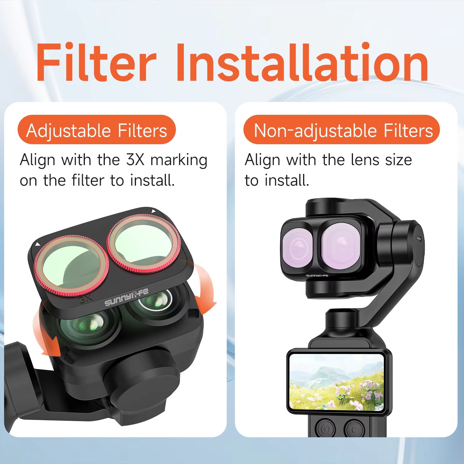 Lens Filter Kit for DJI Osmo P - Lens Camera Clip ulasan dan harga