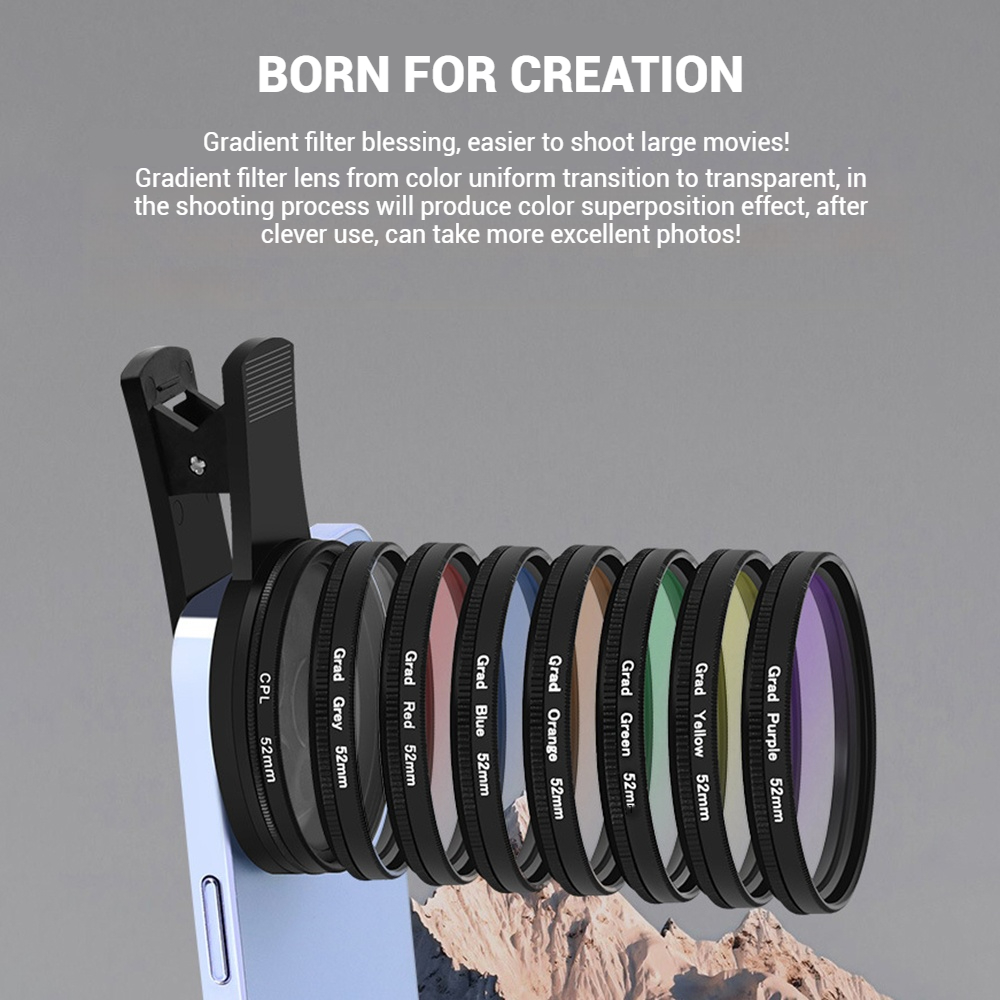 52MM Mobile Phone Lens Univers - Lens Camera Clip ulasan dan harga