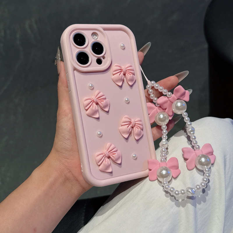 Pink Phone Case With Bowknot P - Phone Accessories For Girls ulasan dan harga