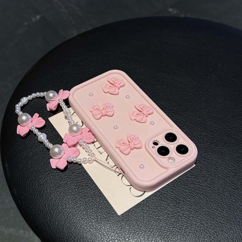 Pink Phone Case With Bowknot P - Phone Accessories For Girls ulasan dan harga
