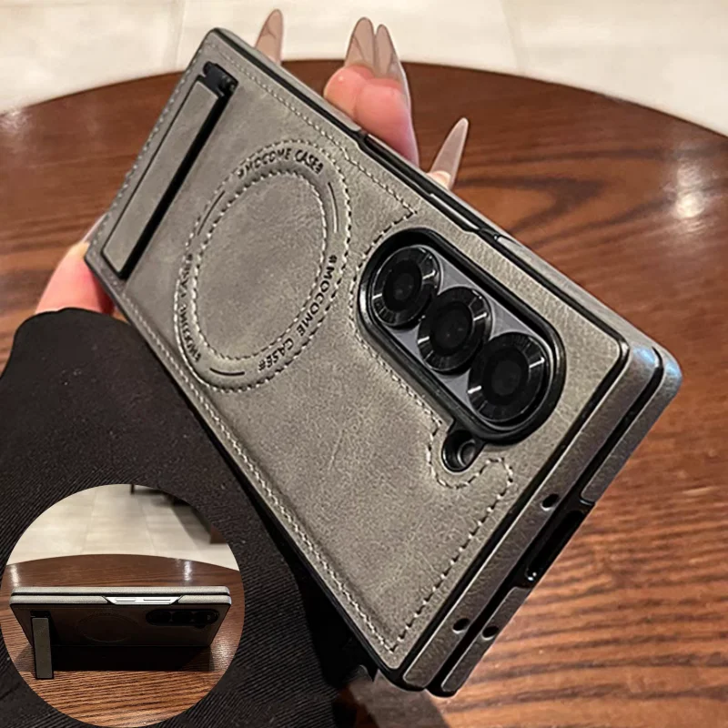 Retro Leather Hidden Tripod Ph - Phone Accessories For Photography ulasan dan harga