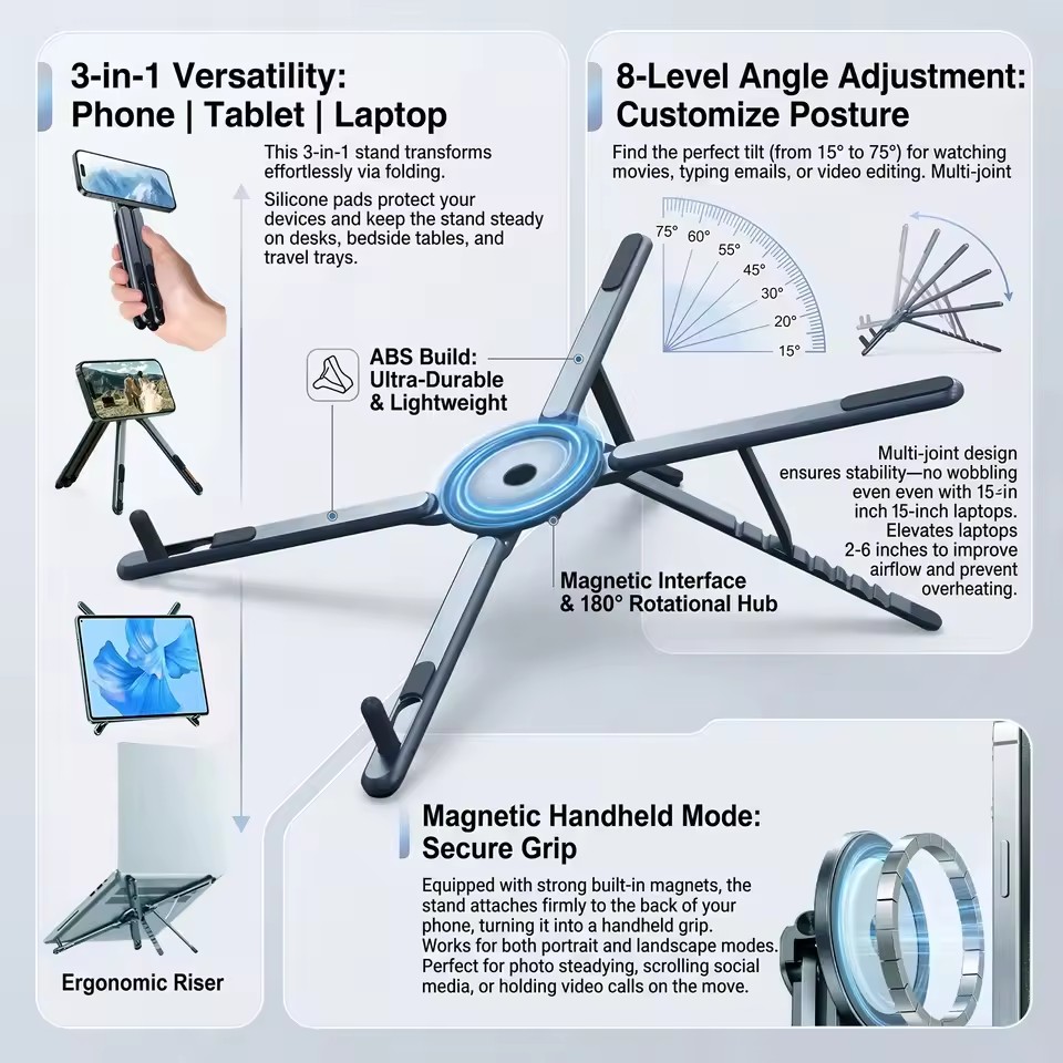 Portable Magnetic Phone Holder - Phone Accessories For Photography ulasan dan harga