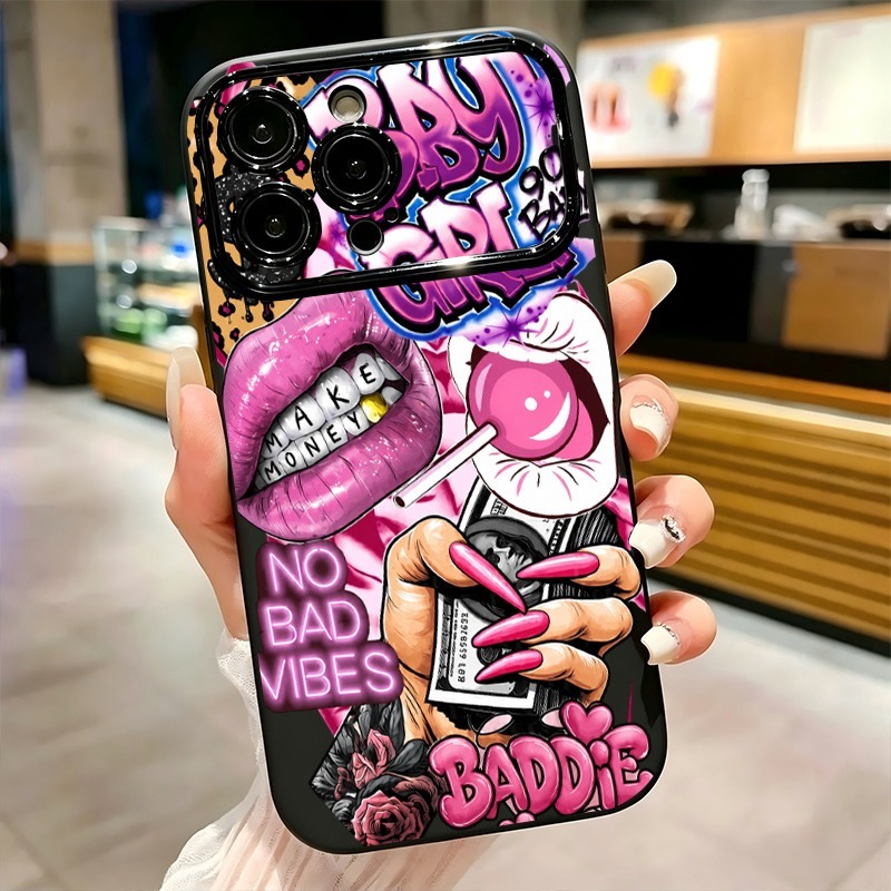 Hip Hop Pink Lips Baby Girl Gr - Phone Accessories For Girls ulasan dan harga