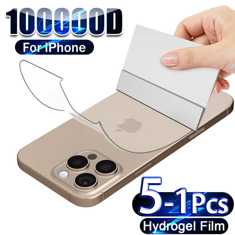 5-1Pcs Hydrogel Film For iPhon - Phone Accessories Online ulasan dan harga