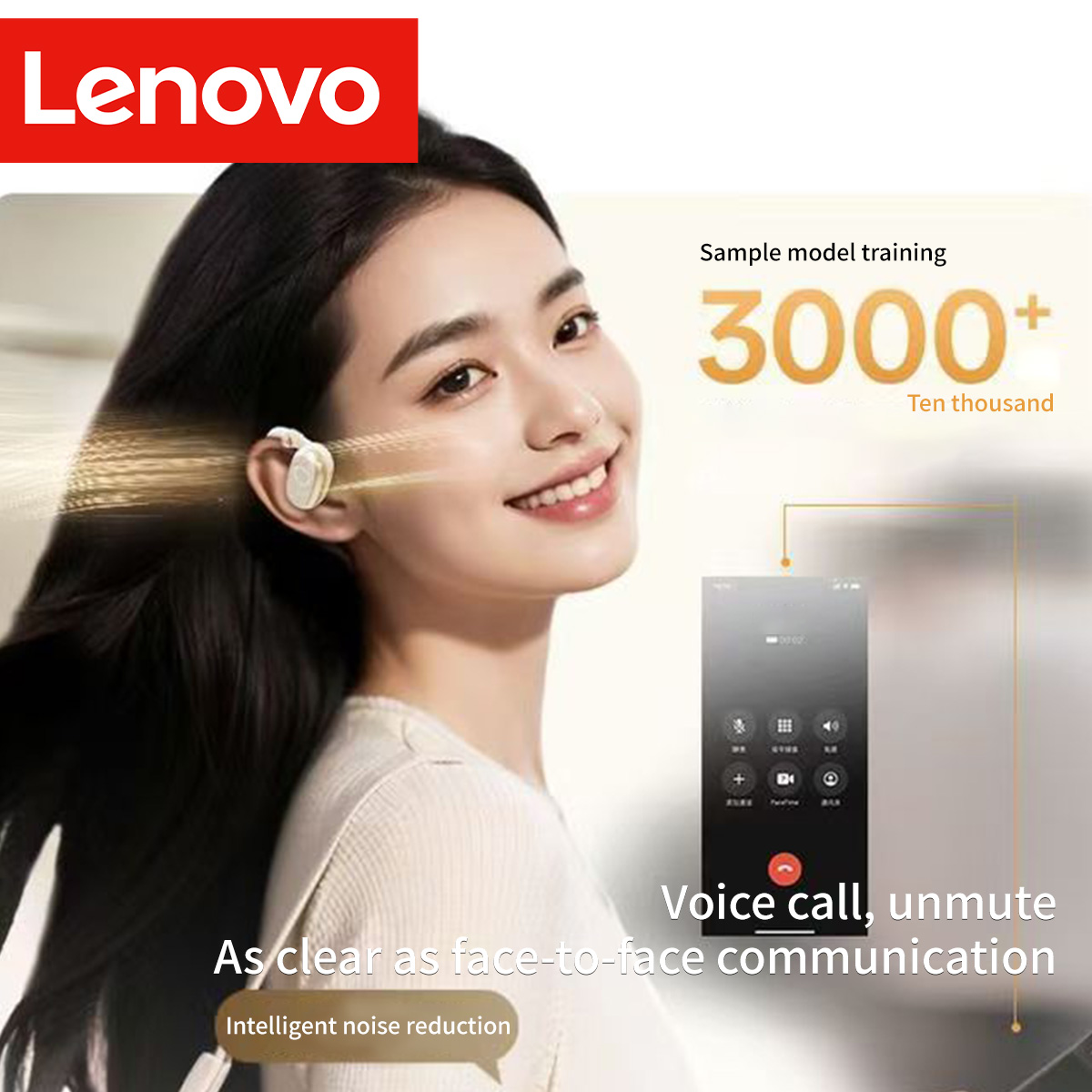 Lenovo EA366 Earhook Headphone - Phone Accessories Amazon ulasan dan harga