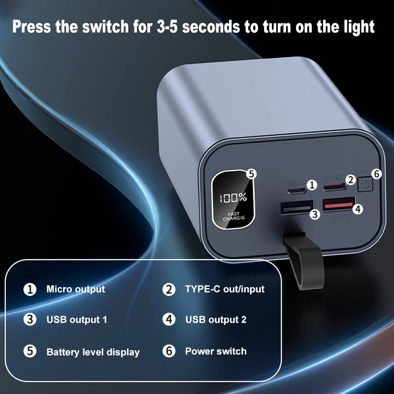DIY 6×21700 Power Bank Case Ma - Led Flash Case ulasan dan harga