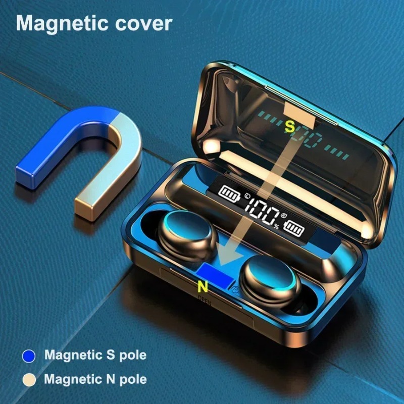 New F9 Bluetooth Headphones 9D - Phone Accessories Amazon ulasan dan harga