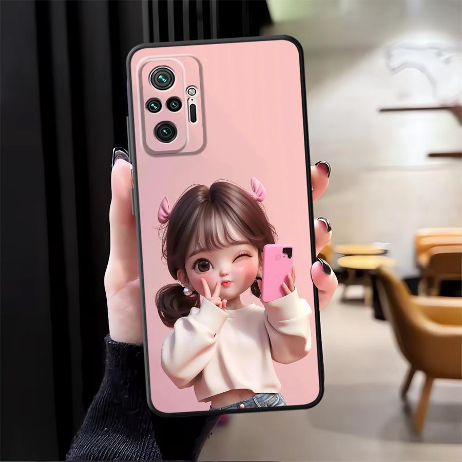 Cartoon Girl Pattern Funda Pho - Phone Accessories For Girls ulasan dan harga