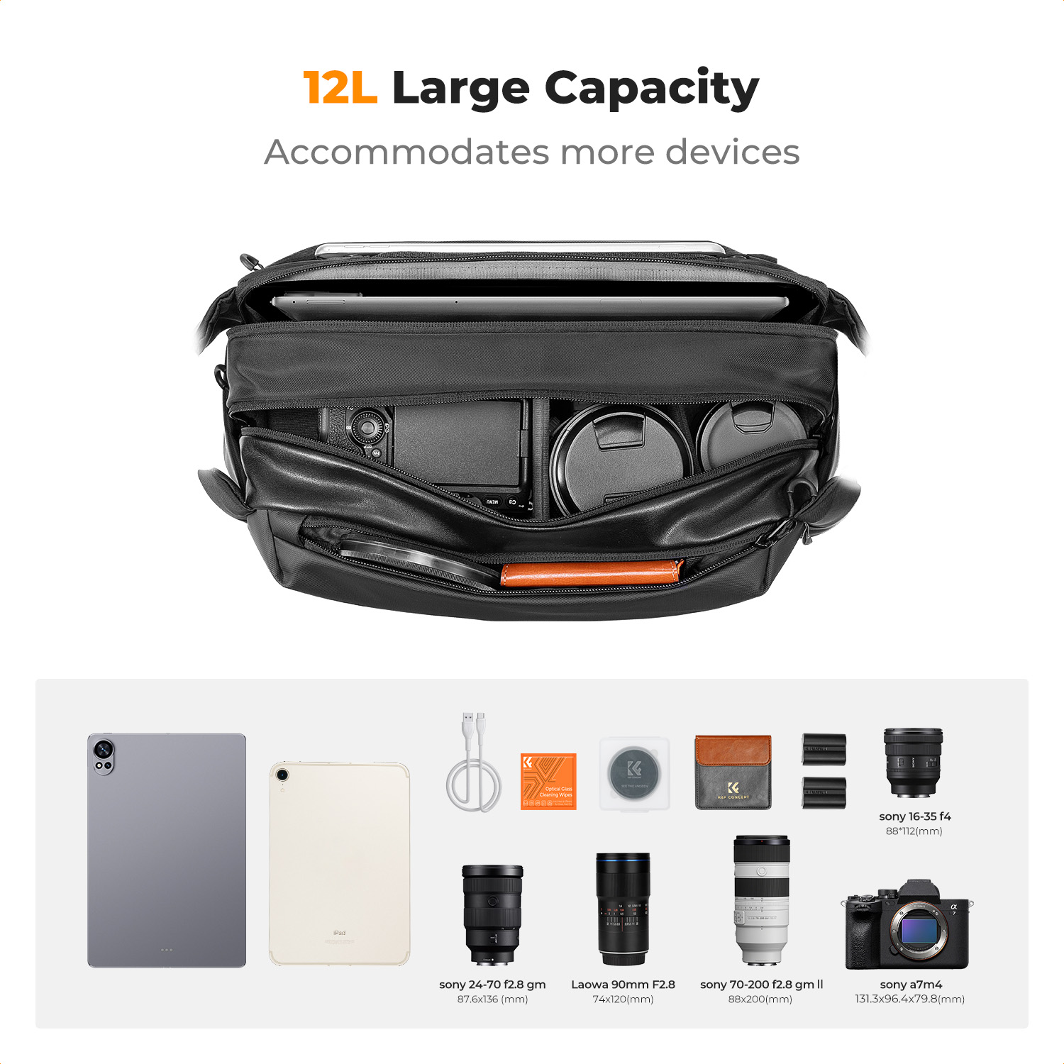 K&F CONCEPT 12L/10L Camera Sli - Phone Accessories For Photography ulasan dan harga