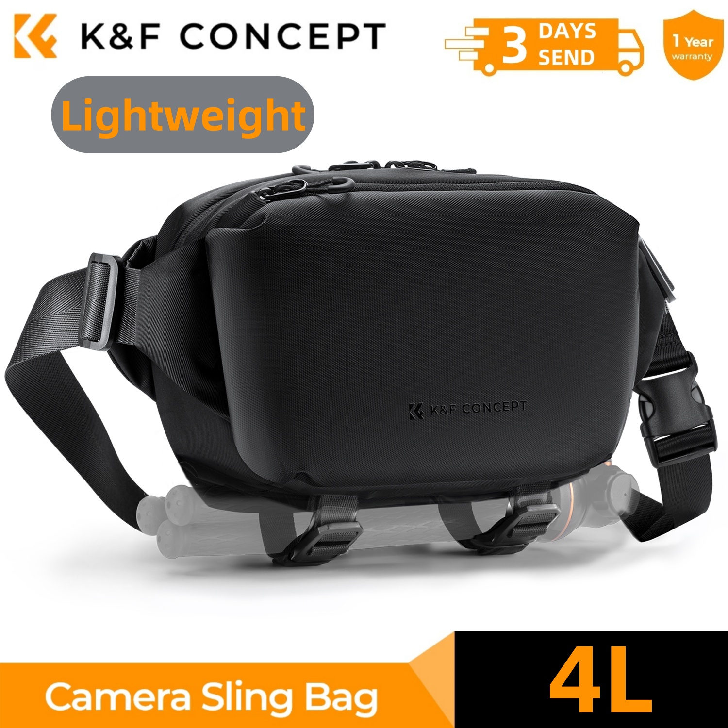 K&F CONCEPT 4L Camera Sling Ba - Phone Accessories For Photography ulasan dan harga