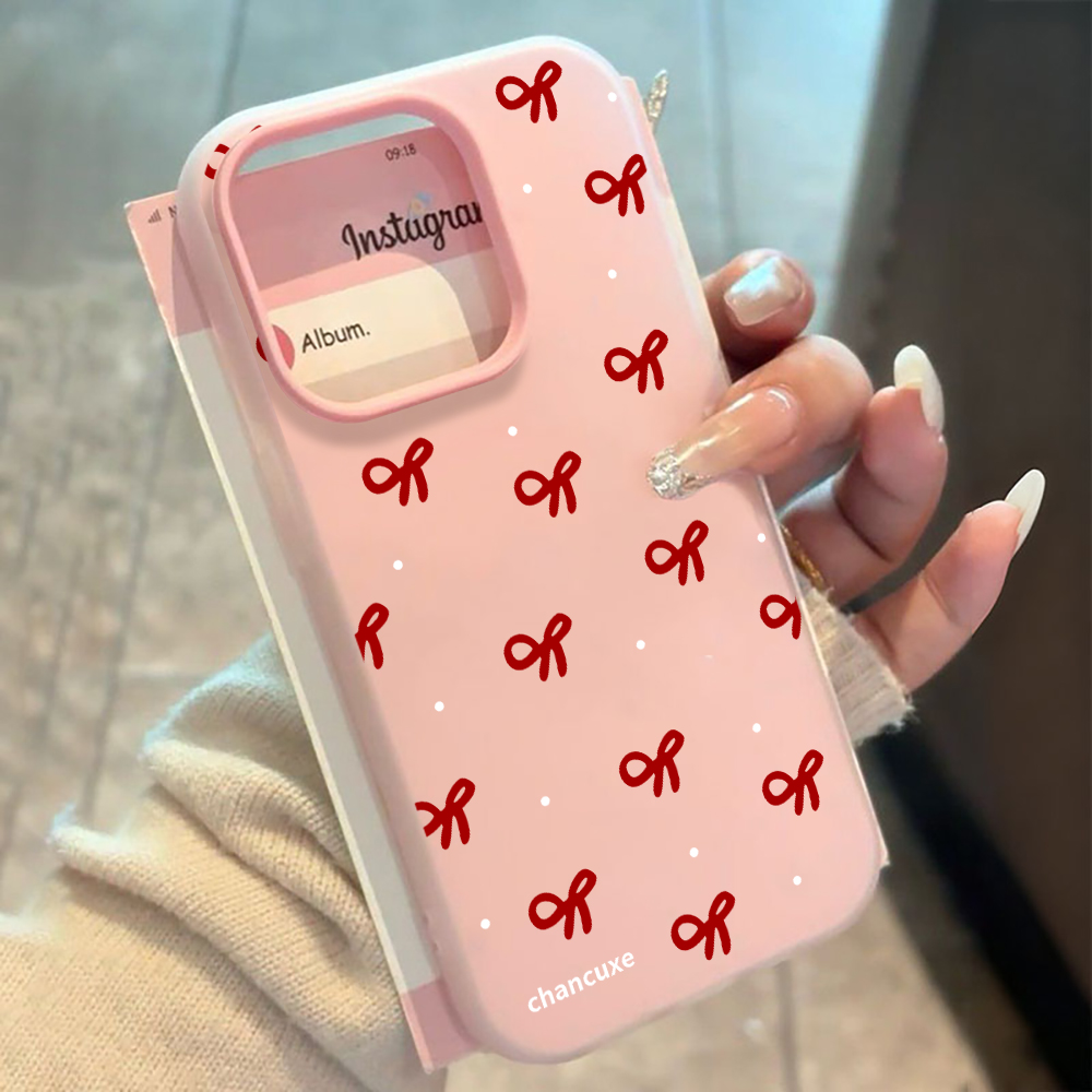 Minimalist Bow Girl INS Phone  - Phone Accessories For Girls ulasan dan harga