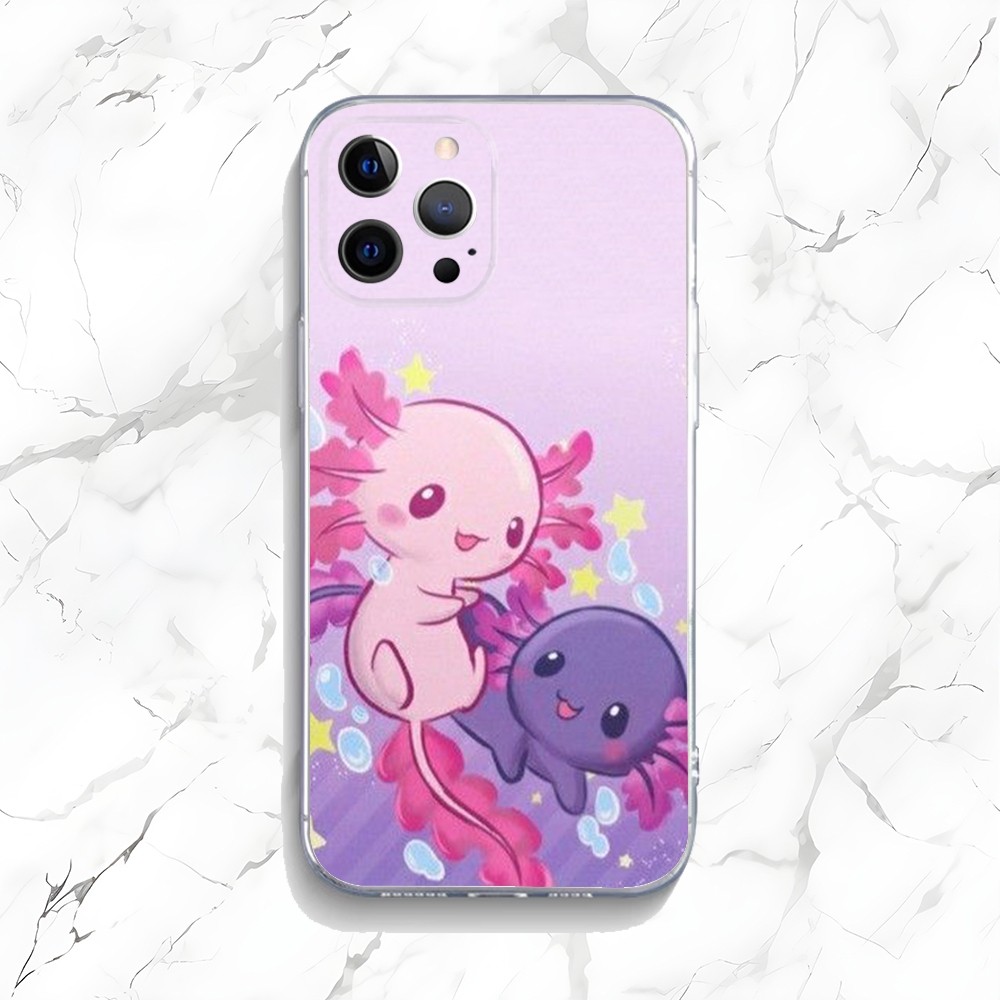 Cute Axolotl Phone Case For iP - Phone Accessories Logo ulasan dan harga