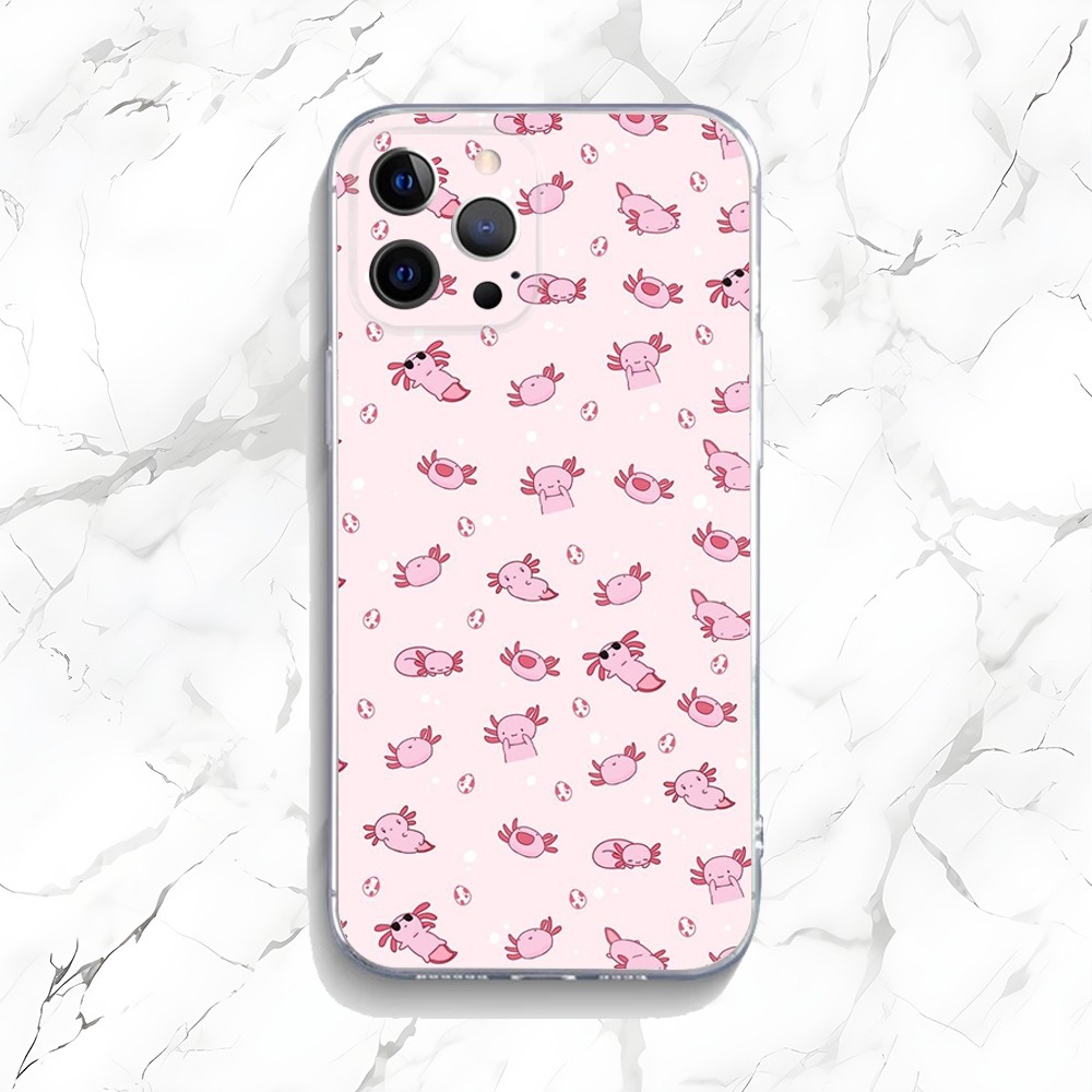 Cute Axolotl Phone Case For iP - Phone Accessories Logo ulasan dan harga