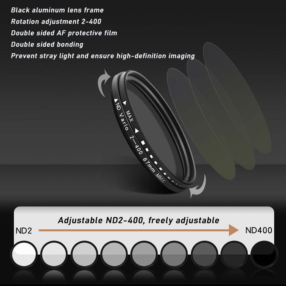 67mm Clip-on ND2-400 Phone Cam - Lens Camera Clip ulasan dan harga