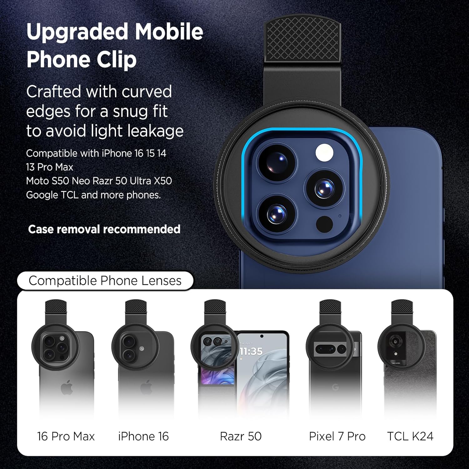 52MM Circular Universal Portab - Lens Camera Clip ulasan dan harga