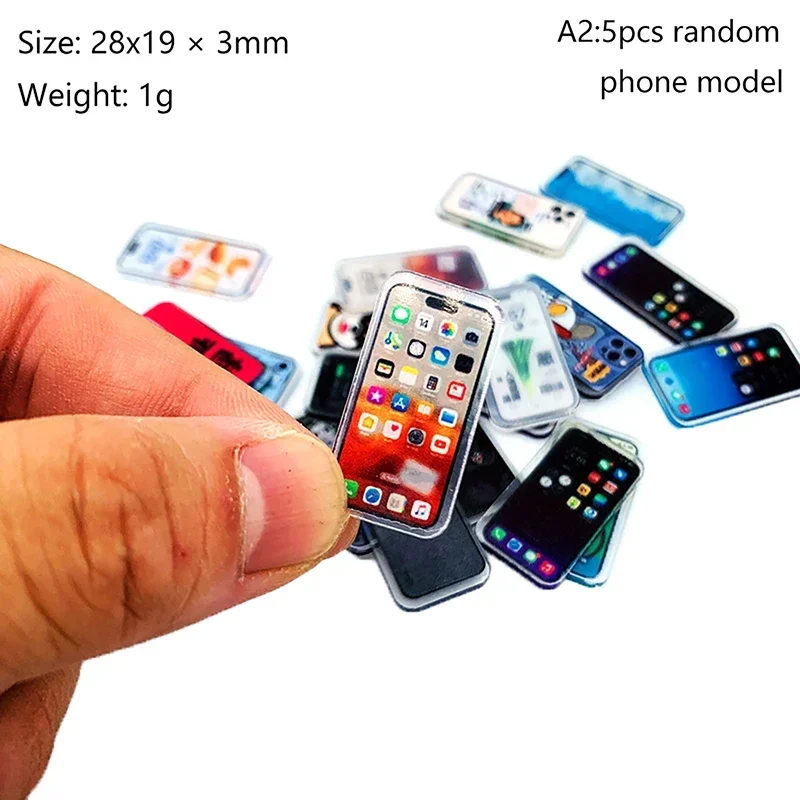 1/12 Dollhouse Mini Mobile Pho - Phone Accessories Europe ulasan dan harga