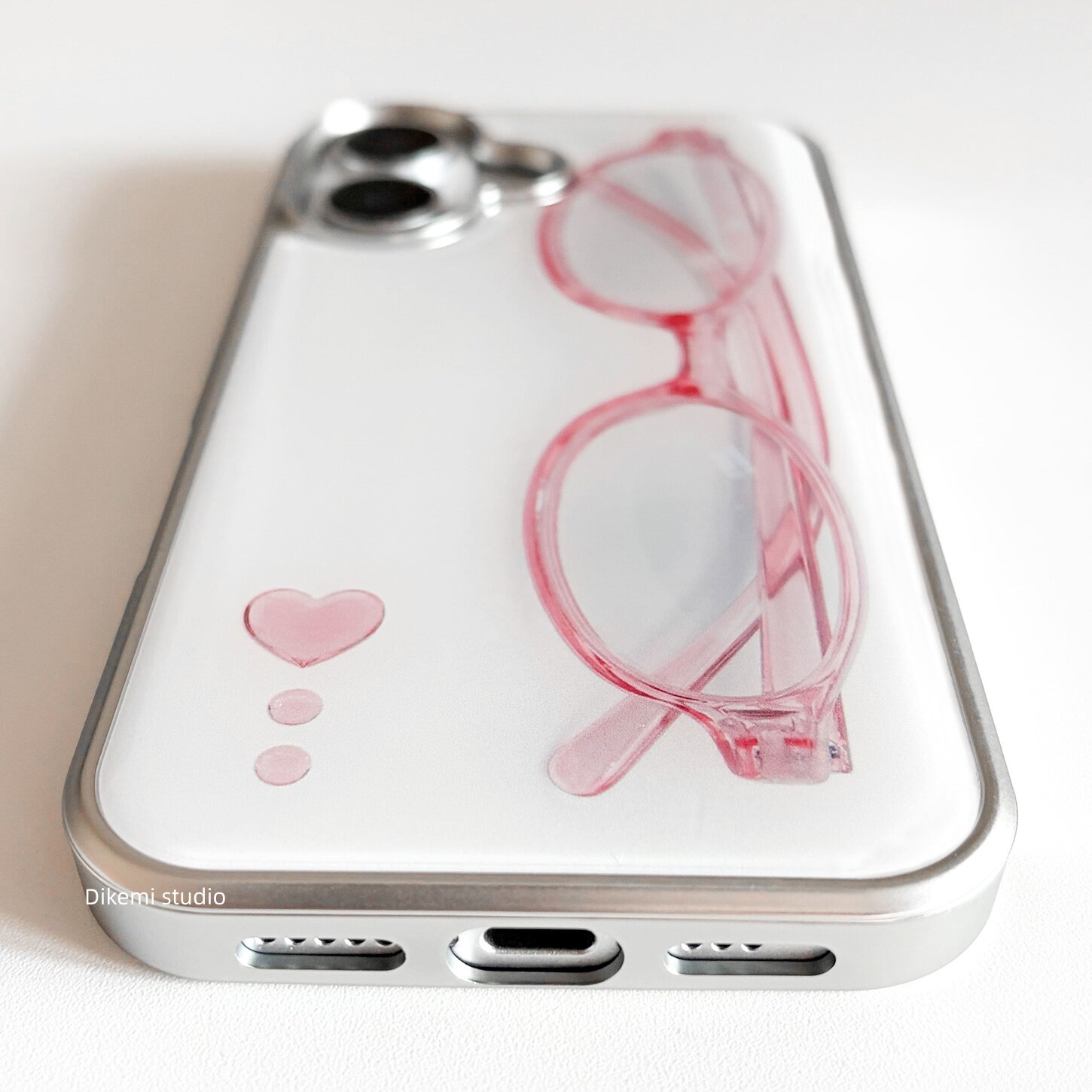 Korean ins Girl Heart Pink Gla - Phone Accessories For Girls ulasan dan harga