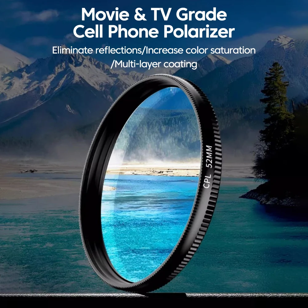 New 52mm CPL Mobile Phone Lens - Phone Accessories For Photography ulasan dan harga