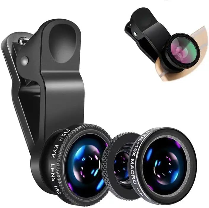 3in1 Fisheye Wide Angle Micro  - Lens Camera Clip ulasan dan harga