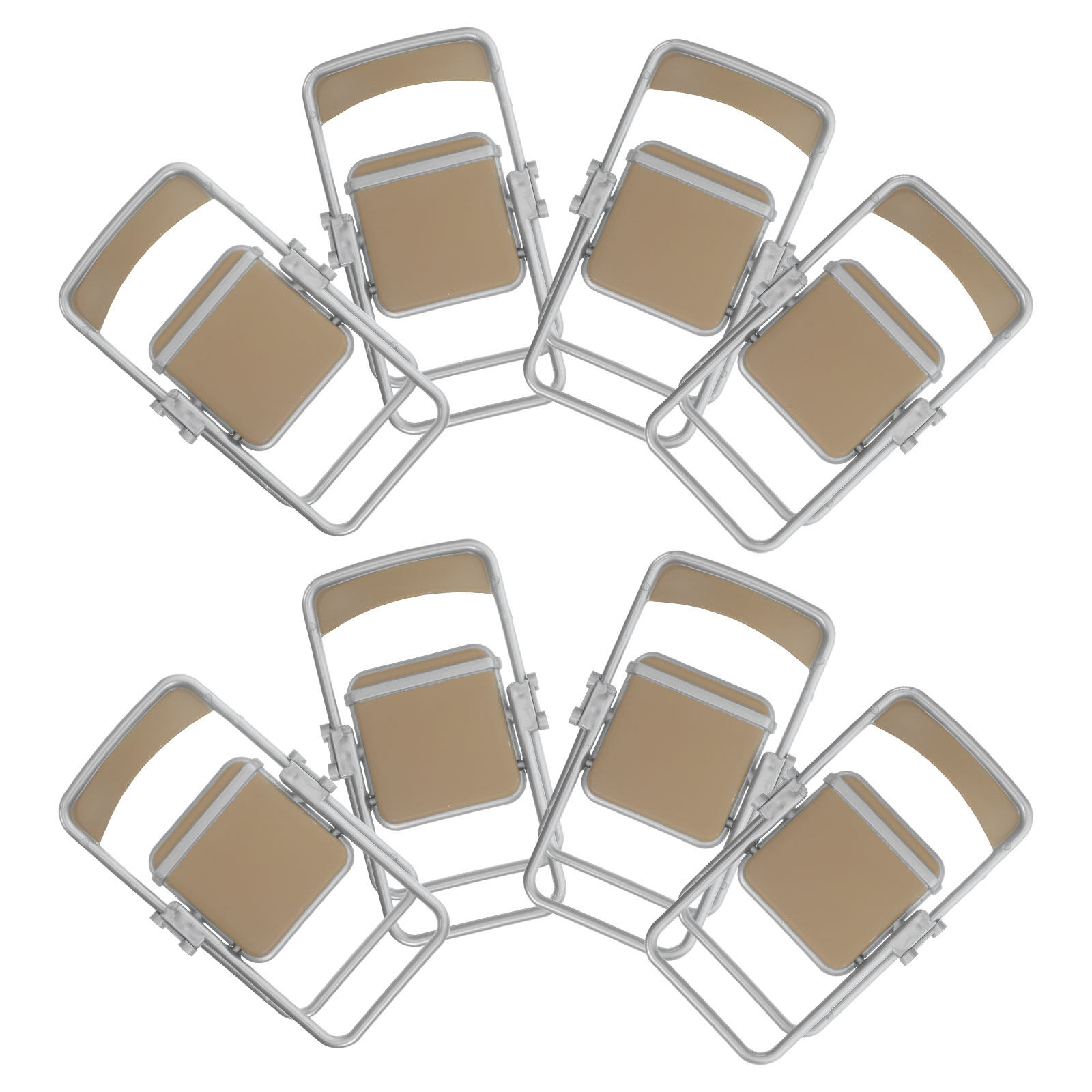8Pcs Miniature Foldable Chairs - Phone Accessories Europe ulasan dan harga